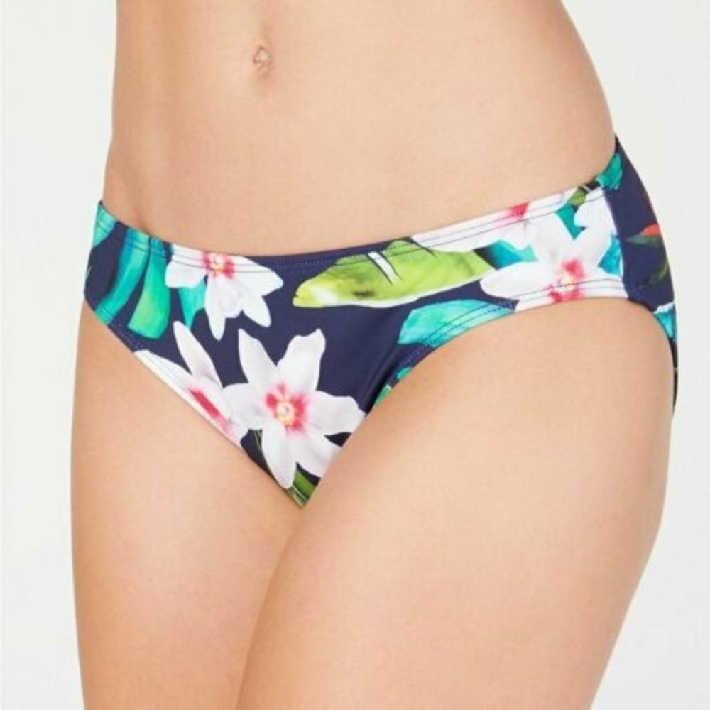 Ralph Lauren Watercolor Hipster Bikini Swim Bottoms Tropical Floral Size 14 NWT